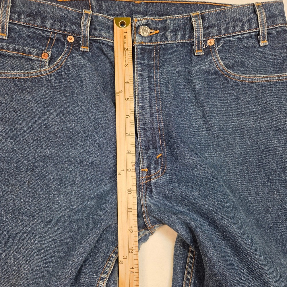 Vtg Y2K Levi's 505 Jeans Mens 36x32 Blue Made in USA Straight Leg Denim 2000 - Picture 16 of 16